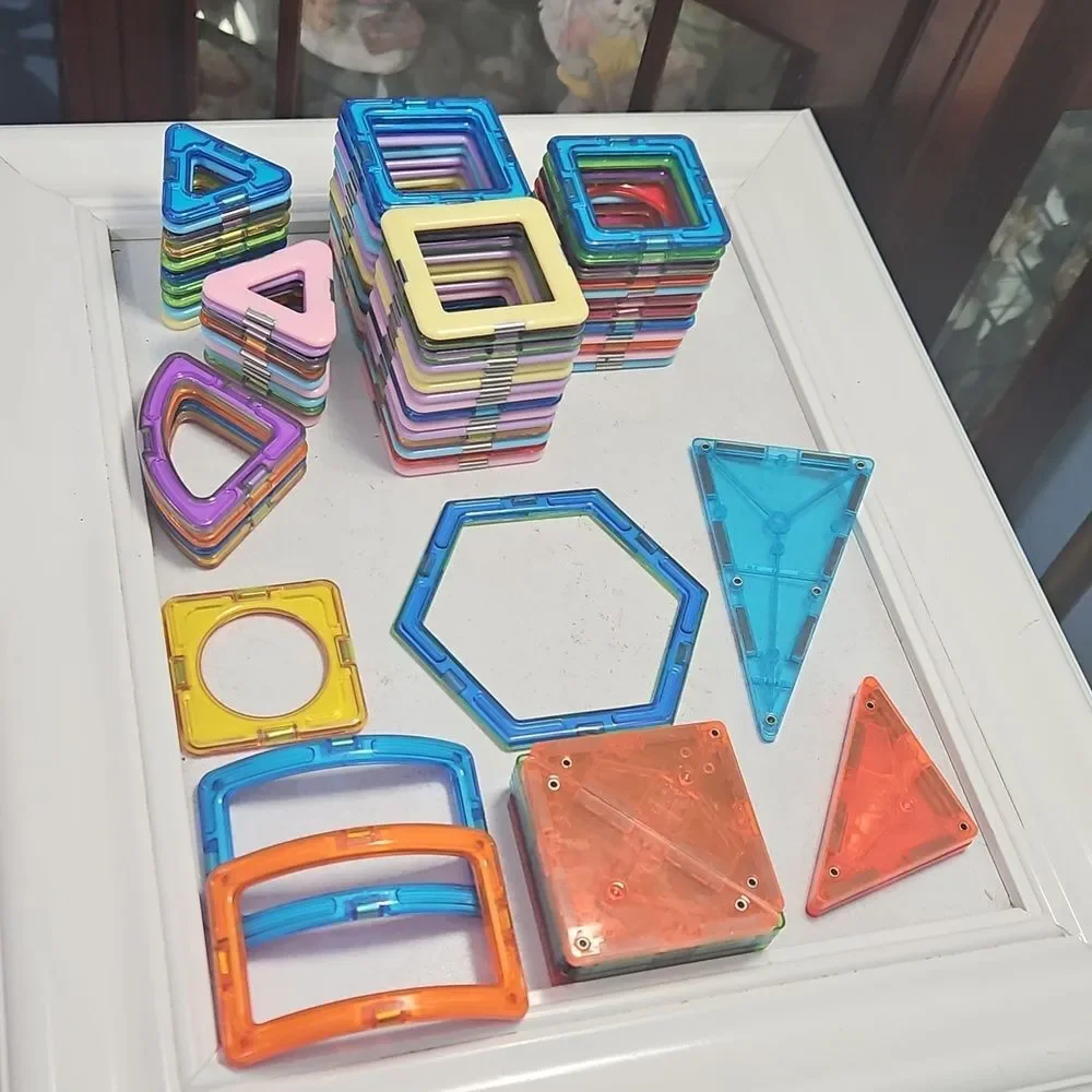 Colorful Magnetic Building Blocks Set for Kids